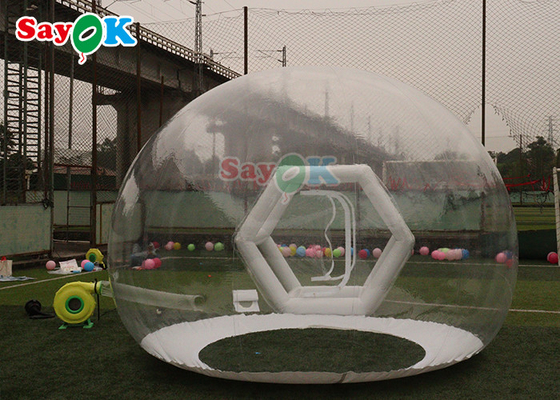 3.5m/4m reklama Kids Party przezroczysty namiot kopułowy z bąbelkami nadmuchiwane balony z bańkami dom