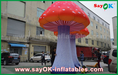 Oxford Cloth Custom Inflatable Products Giant Oświetlenie LED Inflatable Mushroom