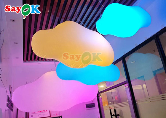Zindywidualizowane podmuchane chmury oświetlenie LED Do dekoracji klubu Pawilon podmuchany na festiwalu muzycznym