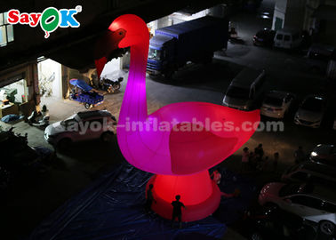 Dmuchawe zwierzęce baloniki Różowa Dmuchawa postaci z kreskówek, 10 metrów wysoka gigant Dmuchawa Flamingo