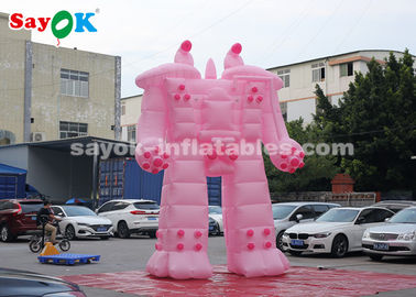 Gigantyczny Robot Płynny Różowy 5m Płynny Robot Postacie z kreskówek do wynajmu