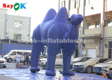 Balony na powietrze dla zwierząt Ciemno-niebieski postaci z kreskówek na powietrze do reklamy na zewnątrz / wielki wielbłąd na powietrze