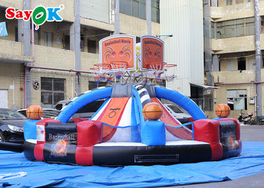 Giant Outdoor Inflatable Basketball Hoop Shooting Game Dostosowane logo