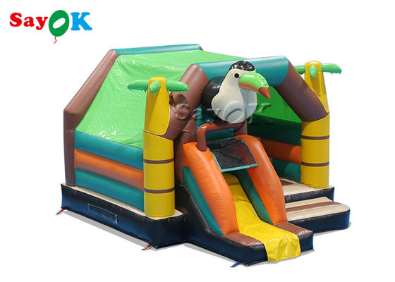 Kolorowe Tucan Jumping Bouncy Castle Łóżko Motyw zwierzęcy Dzięcioł Bounce House Slide Combo Slide