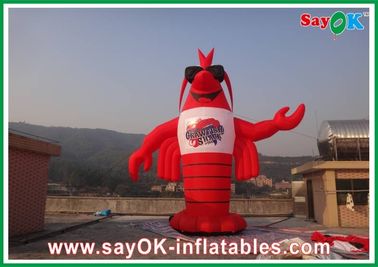 Duże postacie naduchowe Czerwony H3 - 8m PVC naduchowy homar Custom Giant For Exhibitions