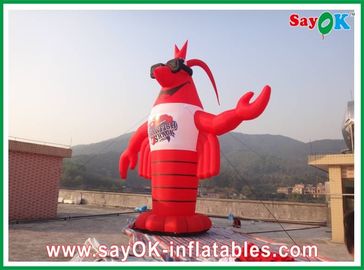 Duże postacie naduchowe Czerwony H3 - 8m PVC naduchowy homar Custom Giant For Exhibitions